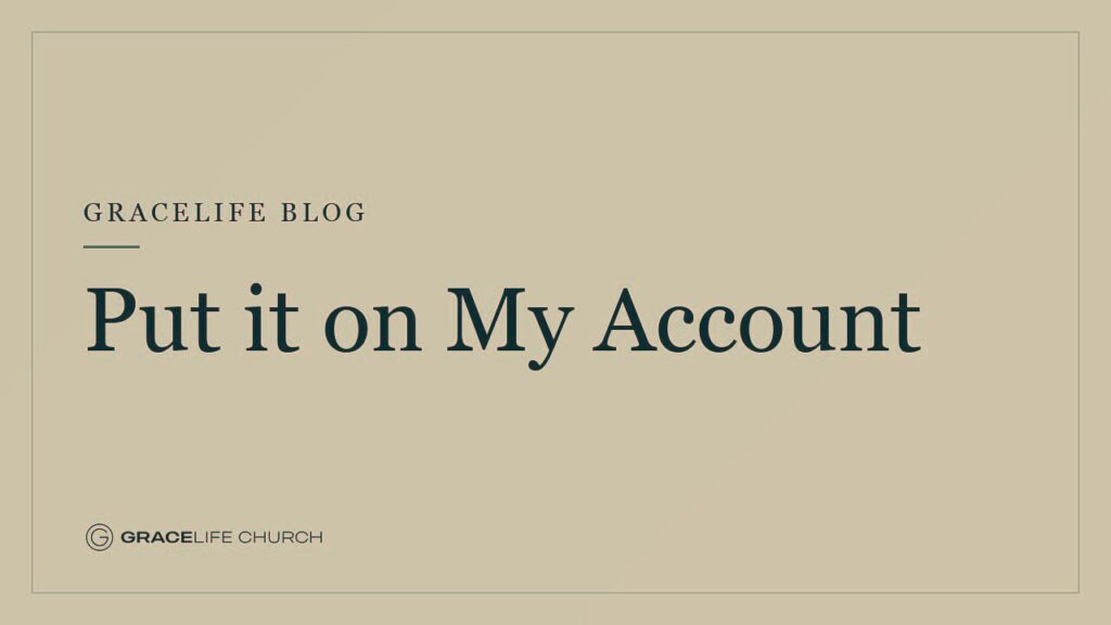 Put it on My Account